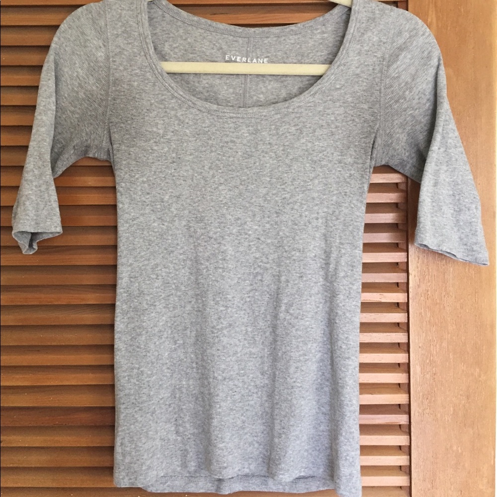 Everlane Pima Stretch Ribbed Tee